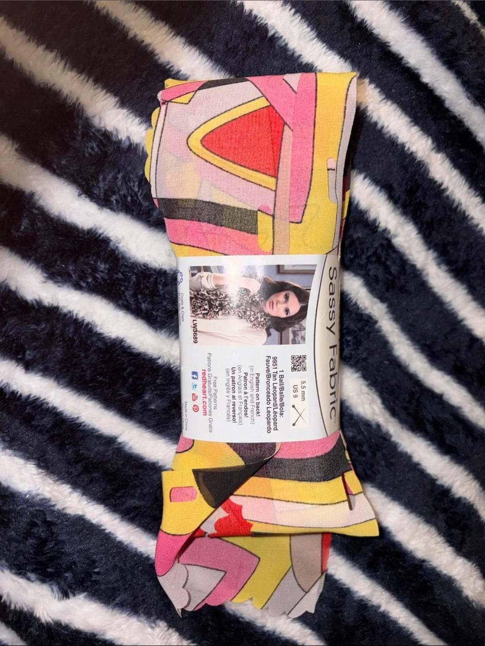Pink and Yellow Printed Home Accent Fabric